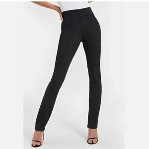 Good American Pants Womens Size 1 Black Side Zip + Ankle Zip Dress Pants